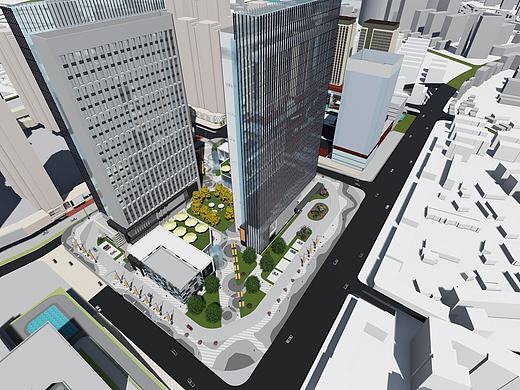 城市景观设计西安商业区