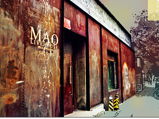 Mao livehouse 明信片设计