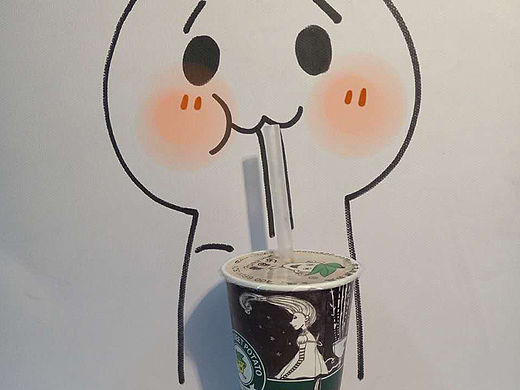 涂鸦奶茶杯