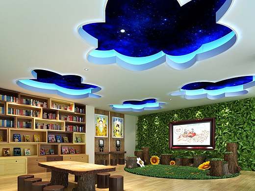 郑州幼儿园设计公司_向阳花幼儿园设计装修效果图