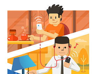 APP 引导页提案2 矢量风格