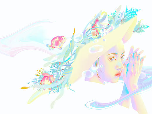 蝴蝶  四叶草  鱼