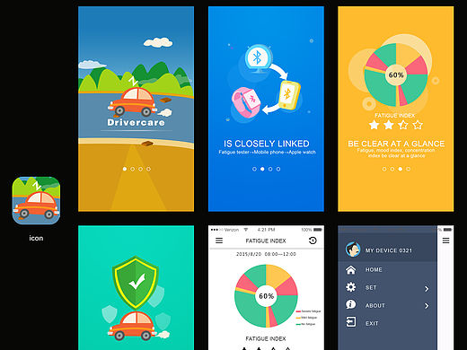 drivercar軟件界面（原創(chuàng)）（個人主頁-ZMTU5ODc0OTY=） - APP界面 - 站酷設(shè)計師票票原創(chuàng)素材 - 站酷ZCOOL
