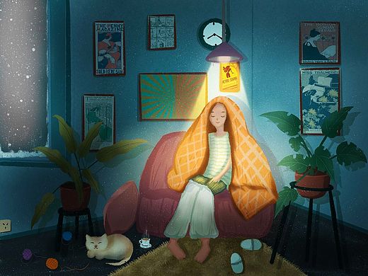 靜謐的夜晚（個(gè)人主頁(yè)-ZNjAyMjk1MjA=） - 商業(yè)插畫 - 站酷設(shè)計(jì)師肉多多的貓?jiān)瓌?chuàng)素材 - 站酷ZCOOL