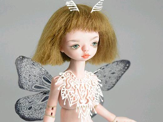 陶瓷人偶  陶瓷BJD.陶瓷娃娃  名字：墨金 小虫子系列
