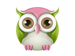 每周临摹---呆萌猫头鹰