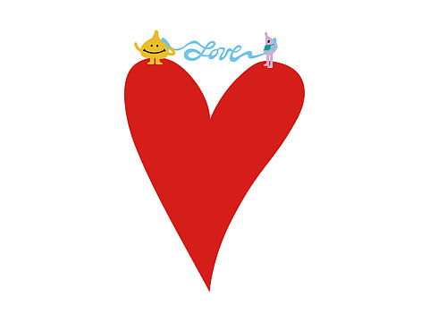 拍大蒜 — 爱心T恤