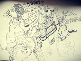 跟着吉祥物语老师练习绘画