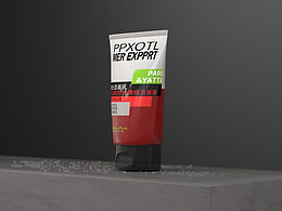 洗面奶建模渲染粒子效果器完成图