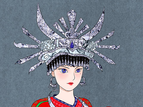 苗族姑娘