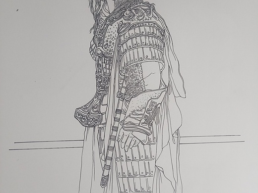 我就要把将军画成小兵,怎么了纯艺术-绘画3年前网络教学马克笔手绘