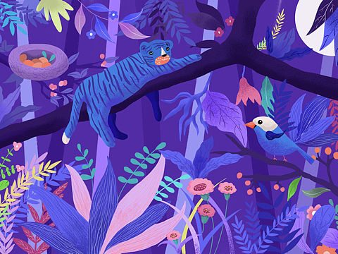 神秘森林（个人主页-ZMzM4Mjk2NjA=） - 商业插画 - 站酷设计师Shireen琳儿原创素材 - 站酷ZCOOL