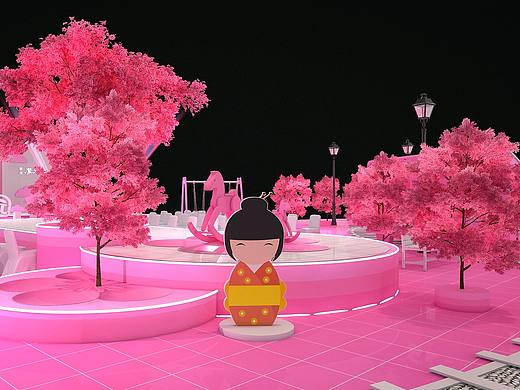 樱花节美陈