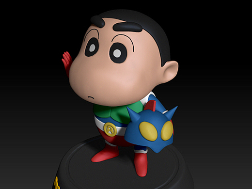 蜡笔小新公仔建模