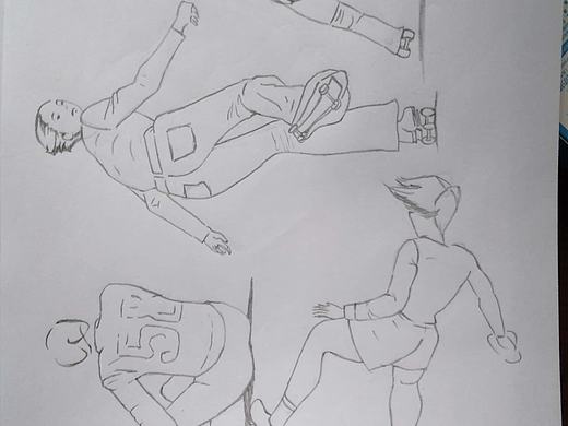 临摹＋学习   人体结构