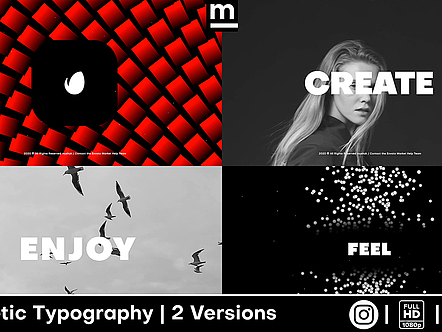 AE模板 | 创意快闪文字排版电子动态动画时尚大牌广告