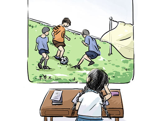 《写一封情书》（个人主页-ZNTMzNzczMTI=） - 单幅漫画 - 站酷设计师木有木_LIN原创素材 - 站酷ZCOOL