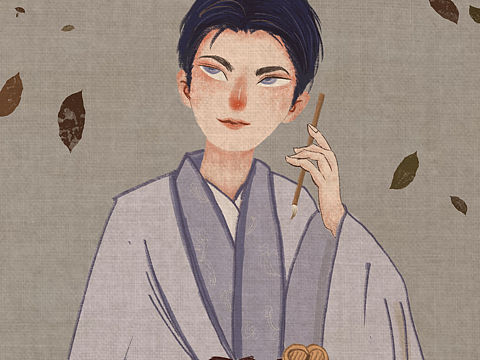古風(fēng)少年（個人主頁-ZNTE5OTQ3MzI=） - 創(chuàng)作習(xí)作 - 站酷設(shè)計師燦爛辛夷原創(chuàng)素材 - 站酷ZCOOL