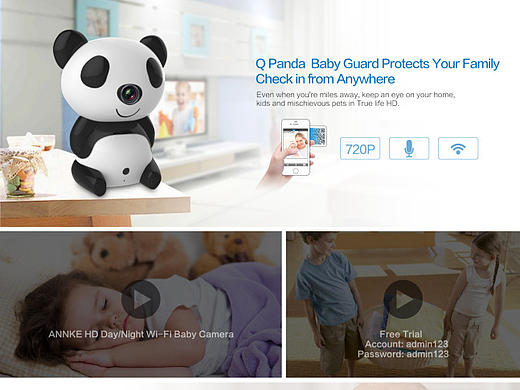 安防类智能摄像机网页设计 eBay内页设计 宝贝详情页 IP Camera网页设计（个人主页-ZMTg4Njg2Njg=） - 电商 - 站酷设计师349578964原创素材 - 站酷ZCOOL