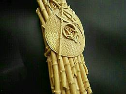 小葉黃楊木雕捆竹鎮(zhèn)紙