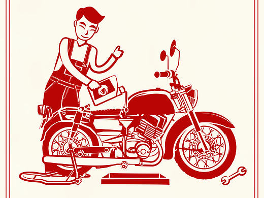 道达尔TOTAL摩速变机油3月日历海报