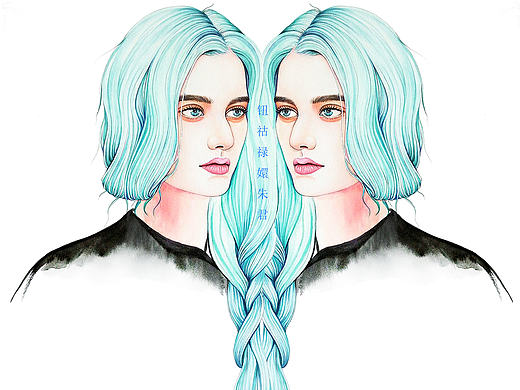 雙生（個人主頁-ZMTgzODc3Njg=） - 商業(yè)插畫 - 站酷設(shè)計師鈕祜祿嬛朱君原創(chuàng)素材 - 站酷ZCOOL