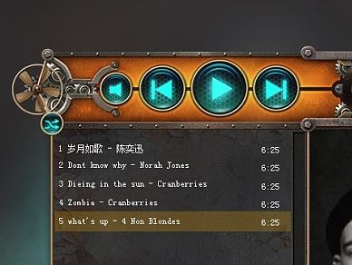 蒸汽朋克风格的播放器