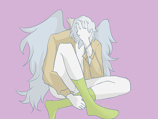 天使（个人主页-ZNDIwMjgyODA=） - 图案 - 站酷设计师起名好难就叫Z酱原创素材 - 站酷ZCOOL