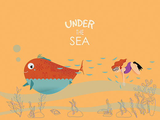 海底奇妙旅程（个人主页-ZMTgyOTg5NTY=） - 图案 - 站酷设计师春熙233原创素材 - 站酷ZCOOL