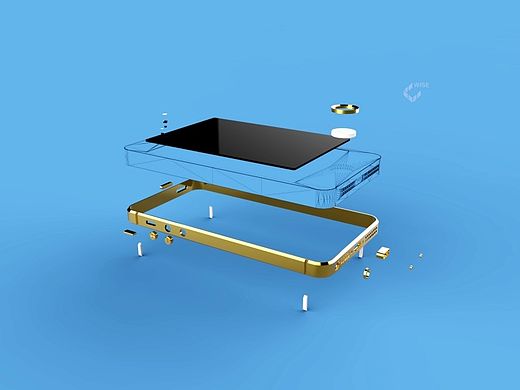 土豪金5S（个人主页-ZMTM3NjE5MTI=） - 电子产品 - 站酷设计师laizhe119原创素材 - 站酷ZCOOL