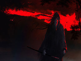 插画系列作品〖水墨青锋〗