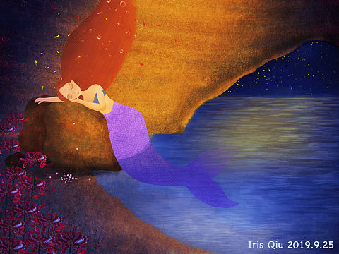 儿童插画-小美人鱼