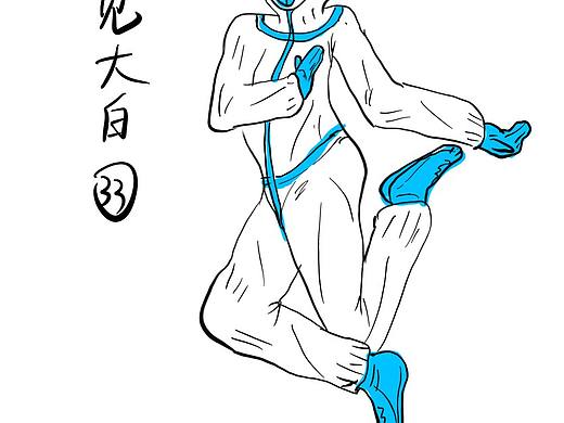 大白防护服做核酸疫情防控志愿者抗疫一线