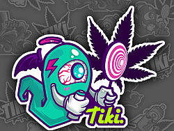 Tiki&nbsp;的涂鸦贴纸..