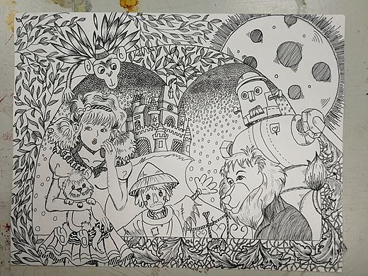 插画临摹