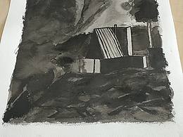 第一次的水墨畫作品:grin: