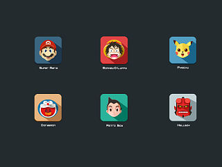 好像是第一次学UI时候临摹的一组图标