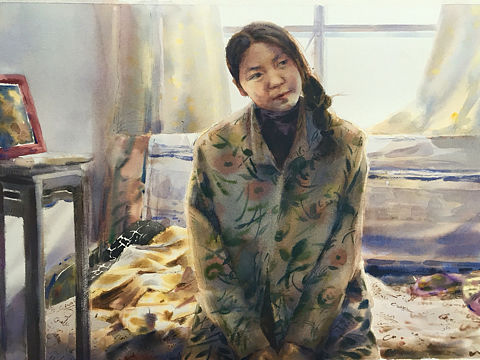 姥姥家的黃昏（個(gè)人主頁(yè)-ZMTU4MTM5NzI=） - 繪畫 - 站酷設(shè)計(jì)師白鶴鶴水彩原創(chuàng)素材 - 站酷ZCOOL