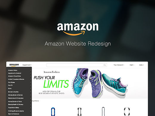 amazon website redesign 亚马逊网站重设计