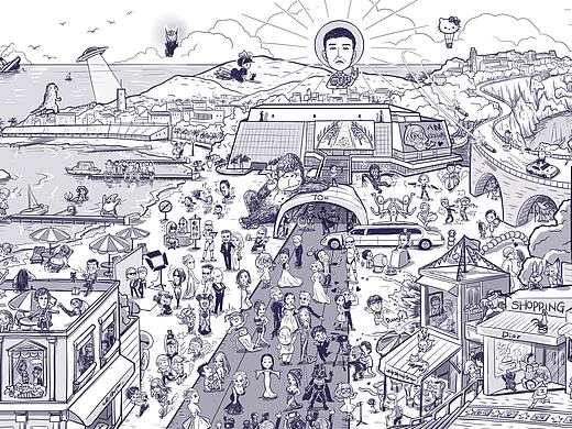 【H5页面】戛纳电影节H5小游戏界面设计