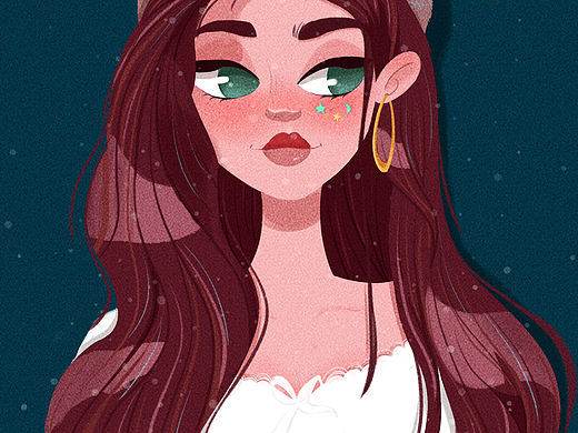 画一张欧美小姐姐头像（个人主页-ZNDgxMDkwODQ=） - 创作习作 - 站酷设计师胡萝卜须Hzf原创素材 - 站酷ZCOOL