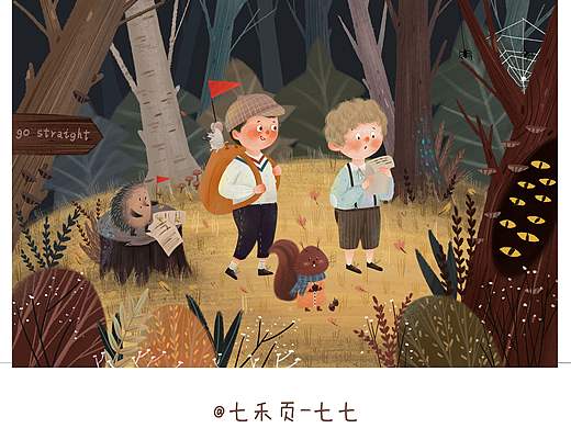叢林探險(xiǎn)（個(gè)人主頁(yè)-ZMzgyNzg4OTI=） - 兒童插畫(huà) - 站酷設(shè)計(jì)師七禾頁(yè)_七七原創(chuàng)素材 - 站酷ZCOOL