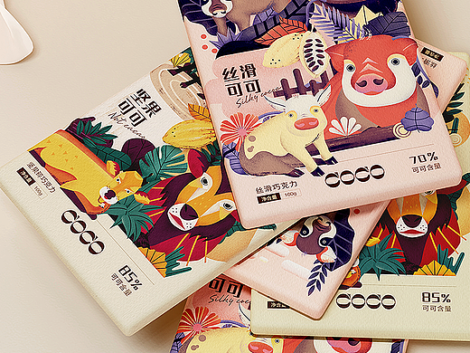 COCO动物乐园巧克力品牌包装设计