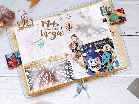 Hobonichi手帐打卡✨一篇浮夸的手帐