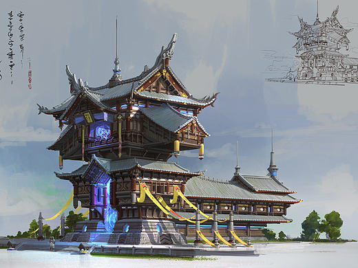 杜震-中国风建筑设计
