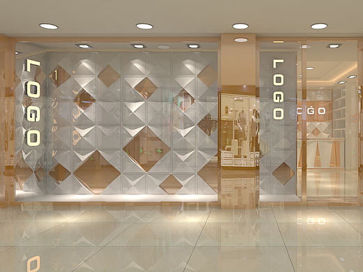 廣州火車站新大地服裝城店鋪設(shè)計(jì)效果圖（個(gè)人主頁(yè)-ZMTY3MzE0NDA=） - 展陳設(shè)計(jì) - 站酷設(shè)計(jì)師DesignGo原創(chuàng)素材 - 站酷ZCOOL