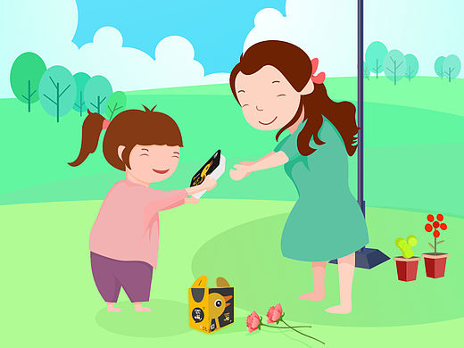 嘎嘎鸭母亲节推广（个人主页-ZMTYyMjcxMDQ=） - 商业插画 - 站酷设计师小边设计原创素材 - 站酷ZCOOL