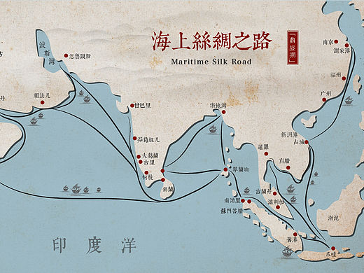 丝绸之路地图