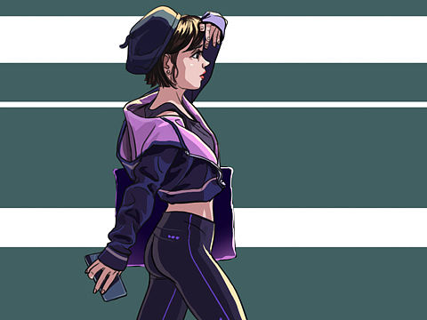 摸鱼儿一张妹子图