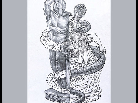 ♡捣画❕挑战用插画把雕塑与几何结合起来（个人主页-ZNDMwODM1NTI=） - 概念设定 - 站酷设计师Simumumumu原创素材 - 站酷ZCOOL